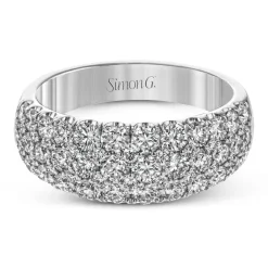 Simon G. Anniversary Ring In 18k Gold With Diamonds Clearance