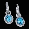 Simon G. Aquamarine Earrings in 18k Gold with Diamonds Fashion