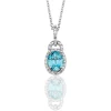 Simon G. Aquamarine Pendant in 18k Gold with Diamonds Outlet