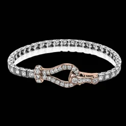 Simon G. Buckle Bracelet in 18k Gold with Diamonds Fashion