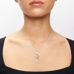 Simon G. Butterfly Pendant Necklace in 18k Gold with Diamonds Sale