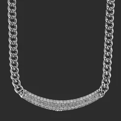 Simon G. Chain Link Necklace in 18k Gold with Diamonds Fashion