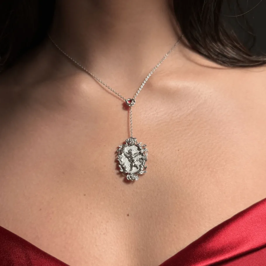 Simon G. Cherub Pendant Necklace in Sterling Silver Sale
