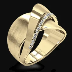 Simon G. Clio Fashion Ring In 18k Gold With Diamonds Fashion