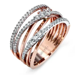 Simon G. Clio Fashion Ring In 18k Gold With Diamonds Fashion