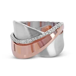 Simon G. Clio Fashion Ring In 18k Gold With Diamonds Fashion