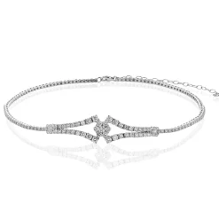 Simon G. Collar Necklace in 18k Gold with Diamonds Discount