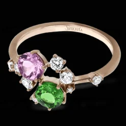 Simon G. Color Ring in 18k Gold with Diamonds Fashion