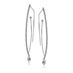 Simon G. Drop Earrings in 18k Gold with Diamonds Outlet