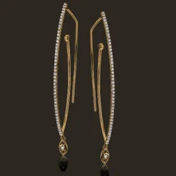 Simon G. Drop Earrings in 18k Gold with Diamonds Outlet