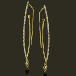 Simon G. Drop Earrings in 18k Gold with Diamonds Outlet