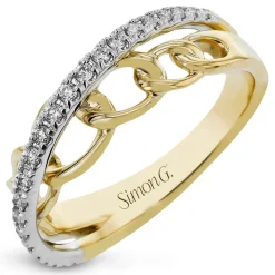 Simon G. Fashion Ring In 18k Gold With Diamonds Sale