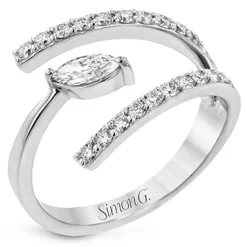 Simon G. Fashion Ring in 18k Gold with Diamonds New