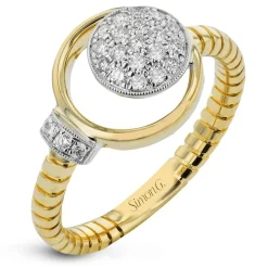 Simon G. Fashion Ring in 18k Gold with Diamonds Clearance