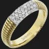 Simon G. Fashion Ring In 18k Gold With Diamonds New