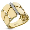 Simon G. Fashion Ring In 18k Gold With Diamonds New
