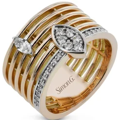 Simon G. Fashion Ring In 18k Gold With Diamonds Discount
