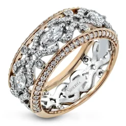 Simon G. Fashion Ring in 18k Gold with Diamonds Clearance