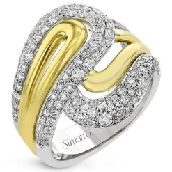 Simon G. Fashion Ring in 18k Gold with Diamonds Hot