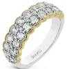 Simon G. Fashion Ring in 18k Gold With Diamonds Clearance
