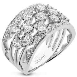 Simon G. Fashion Ring in 18k Gold with Diamonds Outlet