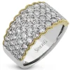 Simon G. Fashion Ring In 18k Gold With Diamonds Outlet