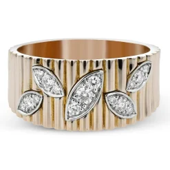 Simon G. Fashion Ring In 18k Gold With Diamonds New