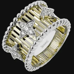 Simon G. Fashion Ring In 18k Gold With Diamonds Fashion