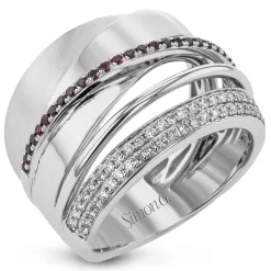 Simon G. Fashion Ring in 18k Gold with Diamonds Hot