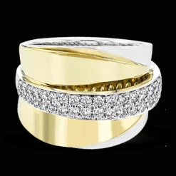 Simon G. Fashion Ring In 18k Gold With Diamonds Clearance