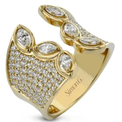 Simon G. Fashion Ring In 18k Gold With Diamonds Online