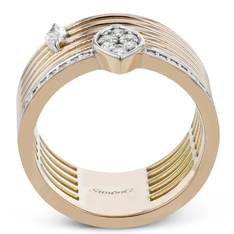 Simon G. Fashion Ring In 18k Gold With Diamonds Discount