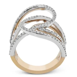 Simon G. Fashion Ring In 18k Gold With Diamonds Hot