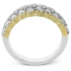 Simon G. Fashion Ring in 18k Gold With Diamonds Clearance