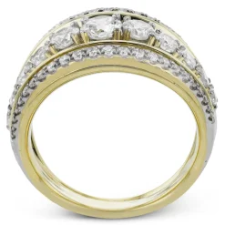 Simon G. Fashion Ring In 18k Gold With Diamonds Clearance