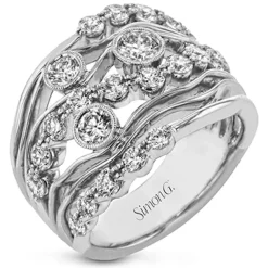 Simon G. Fashion Ring In 18k Gold With Diamonds Discount