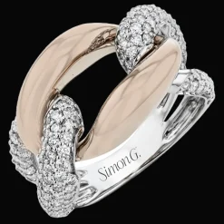 Simon G. Fashion Ring in 18k Gold With Diamonds Discount