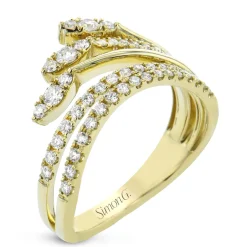 Simon G. Fashion Ring in 18k Gold With Diamonds Fashion