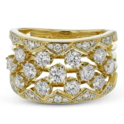 Simon G. Fashion Ring in 18k Gold with Diamonds Outlet