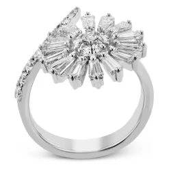 Simon G. Flower Fashion Ring In 18k Gold With Diamonds Online