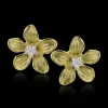 Simon G. Flower Stud Earrings in 18k Gold with Diamonds Online