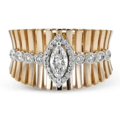 Simon G. Halo Fashion Ring In 18k Gold With Diamonds Sale