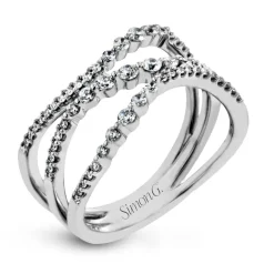 Simon G. Harmonie Fashion Ring In 18k Gold With Diamonds Online