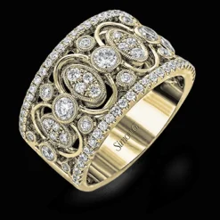 Simon G. Harmonie Fashion Ring in 18k Gold with Diamonds Online