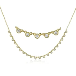 Simon G. Harmonie Necklace in 18k Gold with Diamonds New