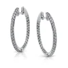 Simon G. Hoop Earrings in 18k Gold with Diamonds Hot