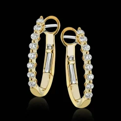 Simon G. Hoop Earrings in 18k Gold with Diamonds Discount