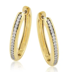 Simon G. Hoop Earrings in 18k Gold with Diamonds Clearance