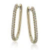 Simon G. Hoop Earrings in 18k Gold with Diamonds Clearance