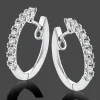 Simon G. Hoop Earrings in 18k Gold with Diamonds Best